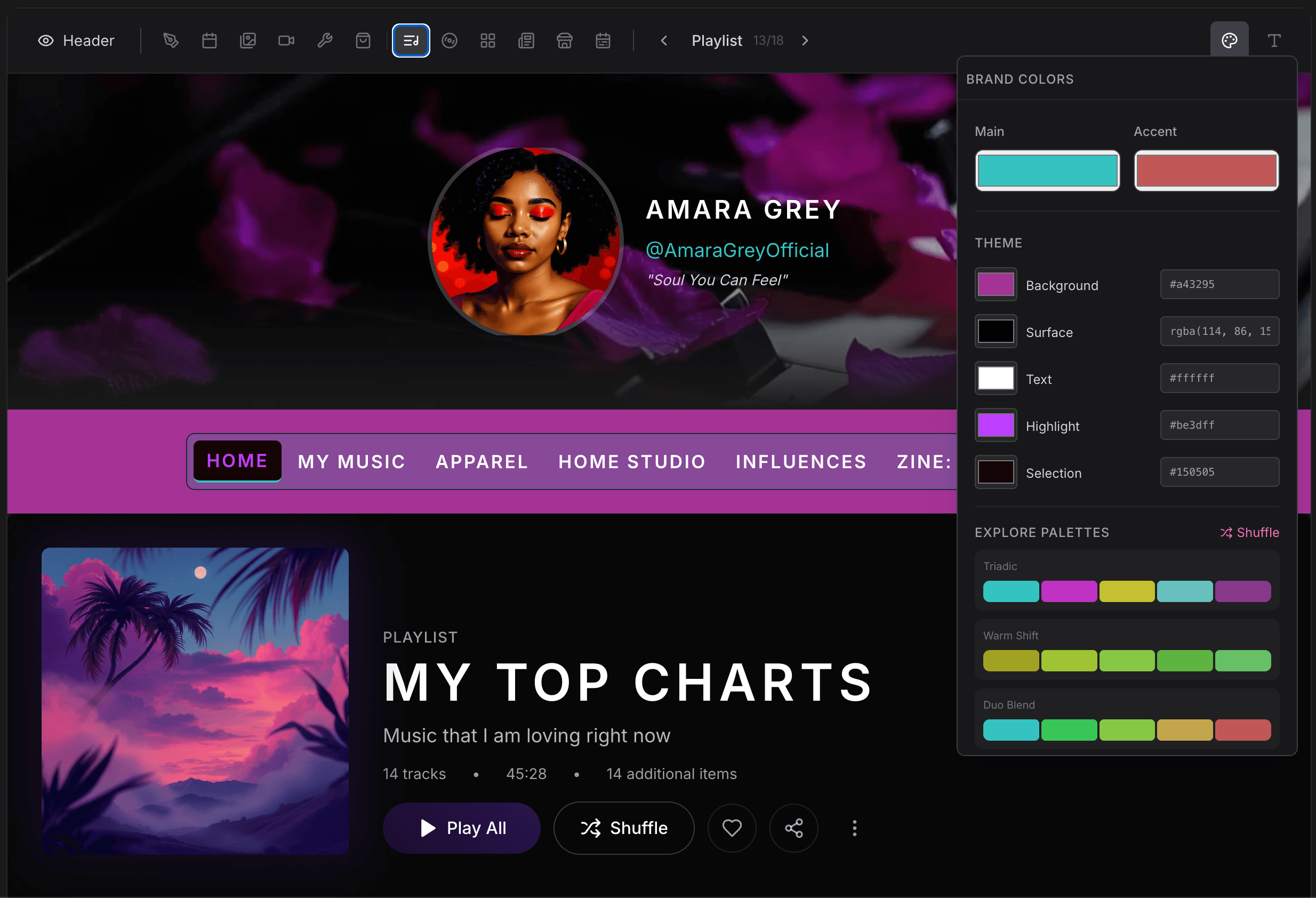 Visualize your profile